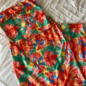 Floral maxi dress set